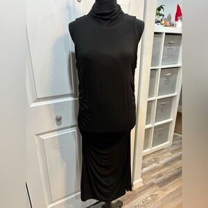 White House Black Market Black Midi Dress